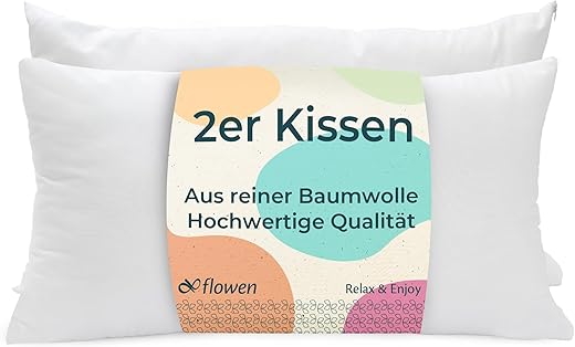 Cuscini Letto Coppia di Guanciali 40x80 per Dormire Imbottitura Standard Antiacaro Anallergico...