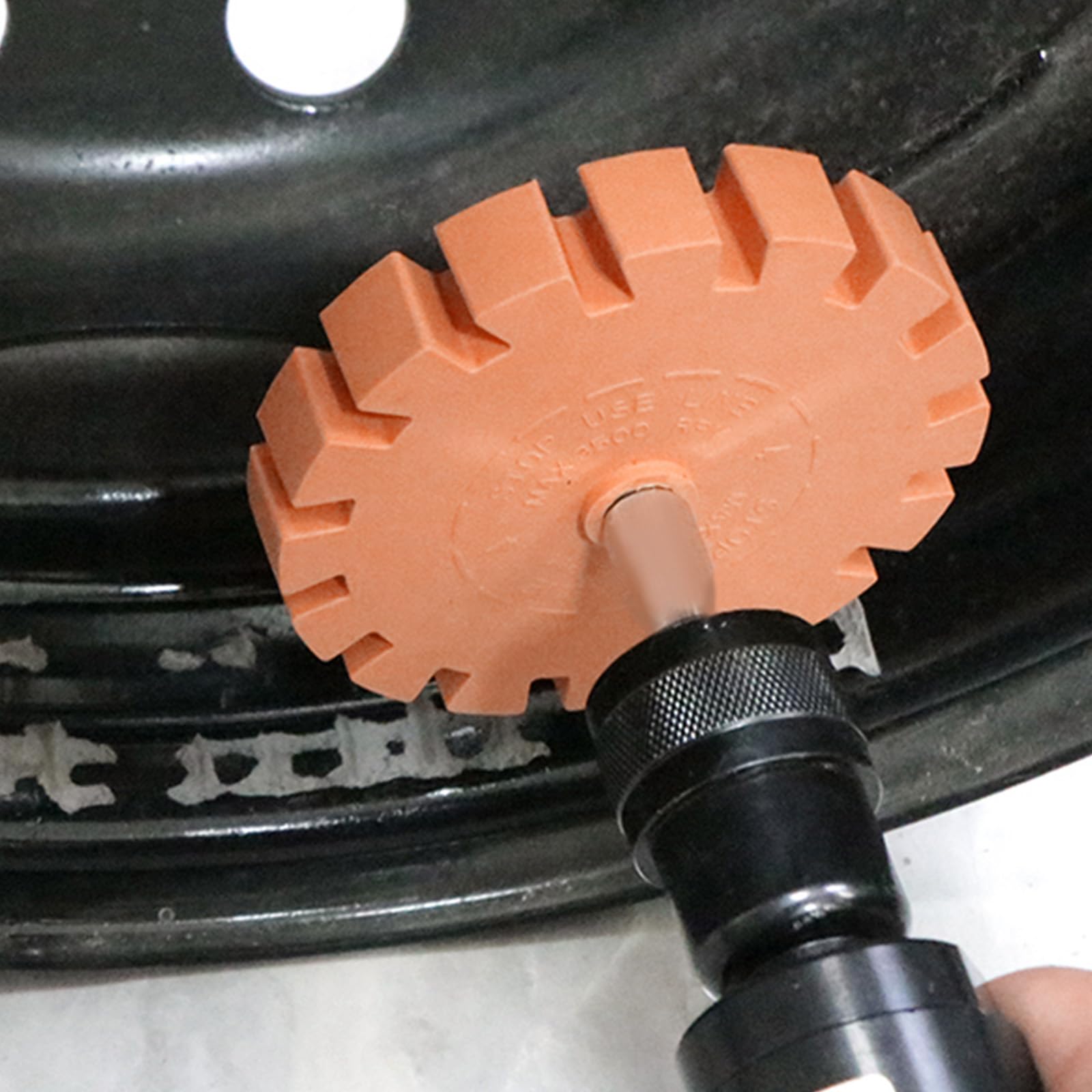 MIVIDE Juego de 4 gomas de borrar con adaptador, disco de goma de 100 mm de grosor de 20 mm, adhesivo para quitar la tira de agujas