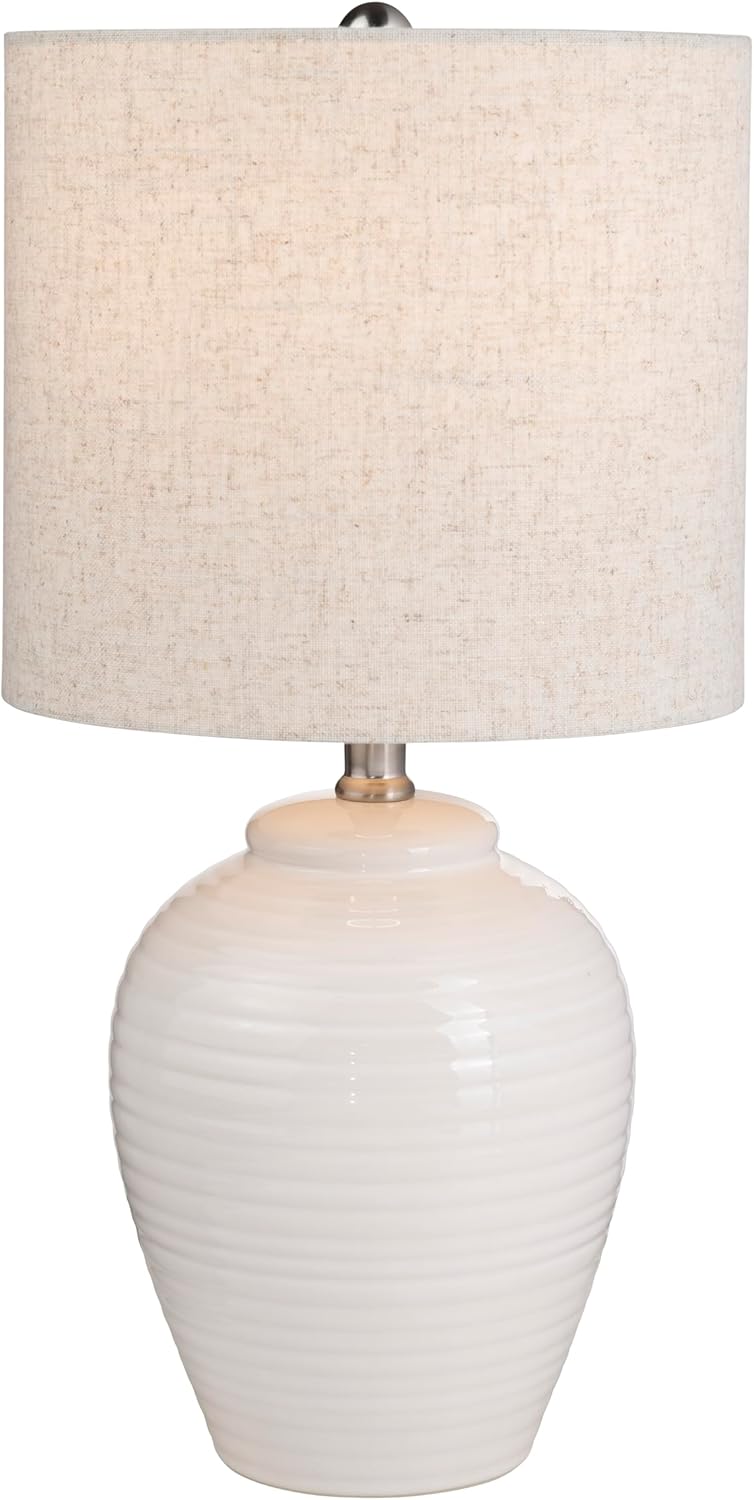 Crestview Collection Set of 2-20" H Ceramic Table Lamp W/Shade (Blue)