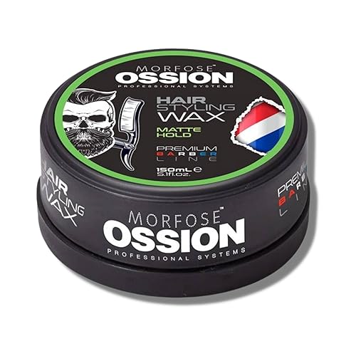 Miniatura 1 de Morfose Cera de barbero (5.30 onzas (paquete de 1), sujeción mate, cera de peinado prémium para hombres, brillo natural, fácil aplicación, ideal