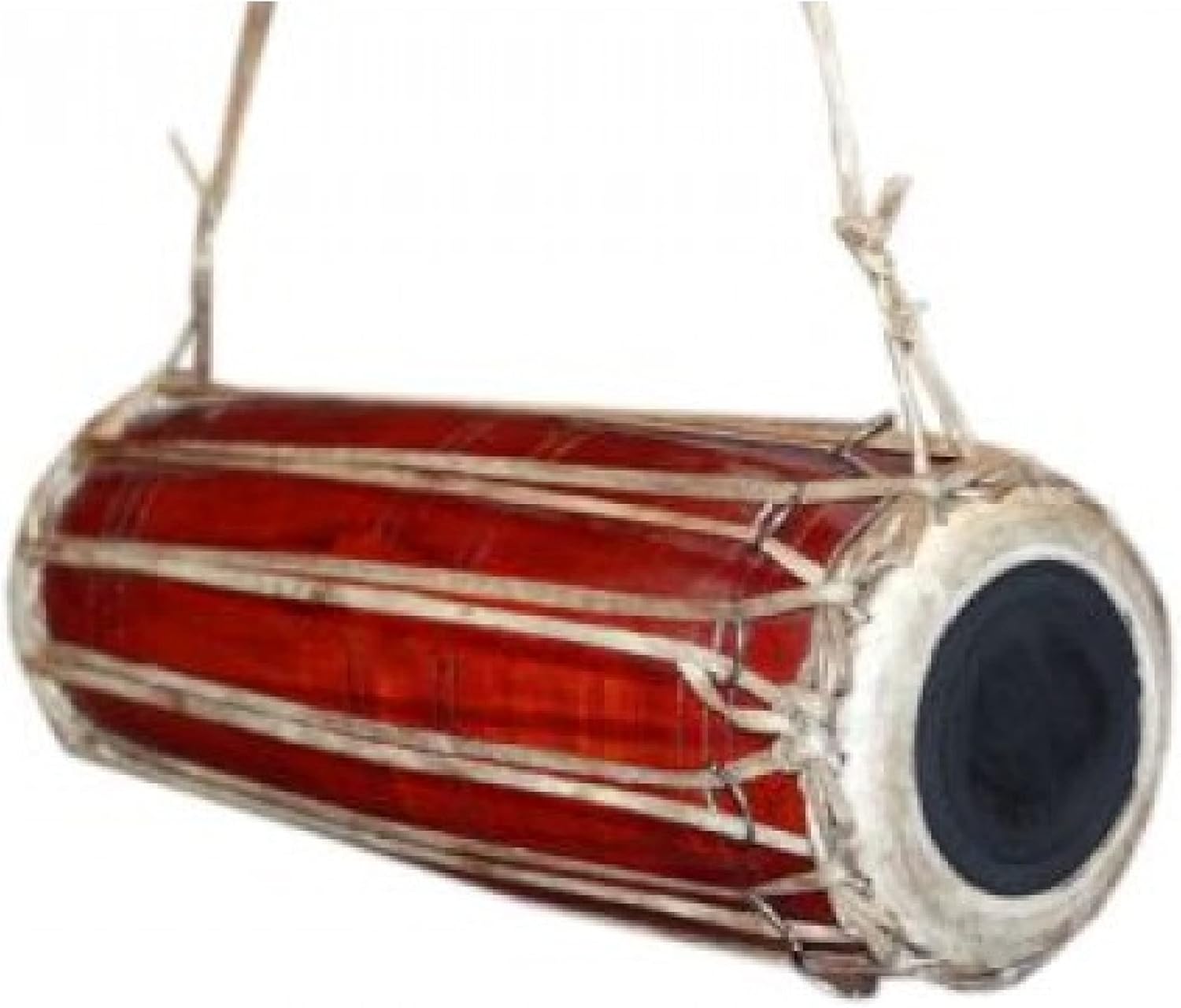 QT Madal Drum Wooden Nepali Folk Instrument Madal Authentic Design Hand Carved Drum for Fun, Musical Instrument for All Age Groups of Musicians - Gift Party Supplies Birthday Party Favor