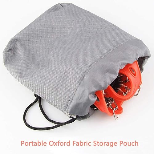 Miniatura 18 de Crampones de 11 picos para niños, botas de senderismo, tacos de hielo, 11 dientes, antideslizantes, para senderismo, escalada, caminar, niños