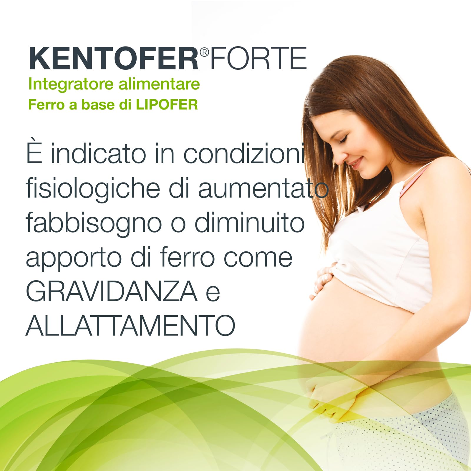 S&R Farmaceutici | KENTOFER Forte - Integratore alimentare a base di Ferro, utile supporto in caso di carenza di Ferro e di Anemia Sideropenica, 20 capsule da 568 mg