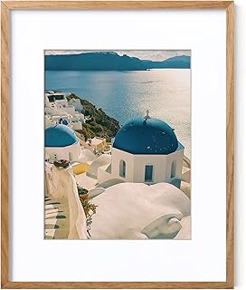 Axeman 16x20 Picture Frame with Mat for 11x14, 1 Pack Solid Oak Wood Poster Frame for Home Decor, Natural Wood Photo Frame with Tempered Glass Horizontal and Vertical Formats for Wall, Nature