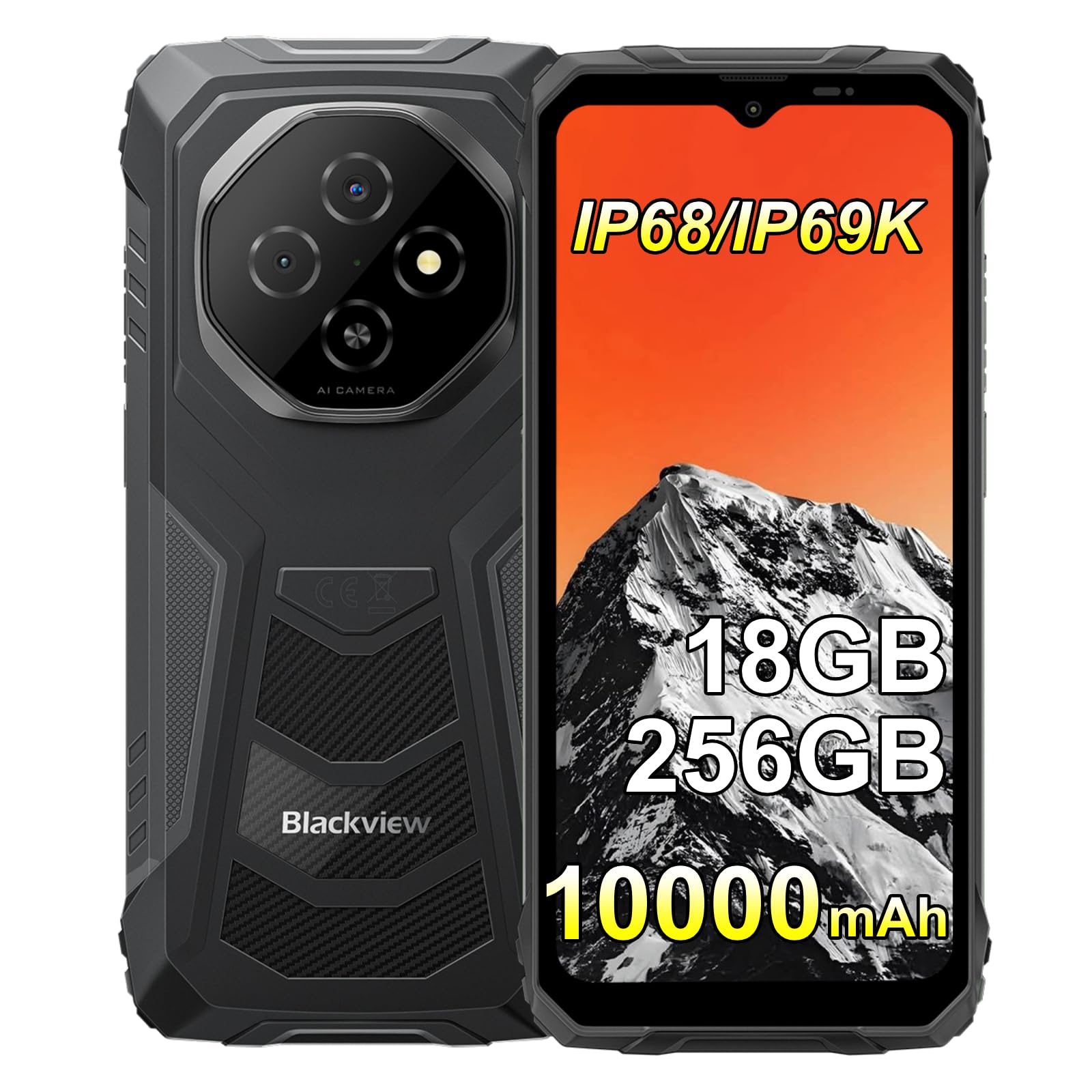 Amazon | Blackview FORT 1 タフネススマホ 本体 SIMフリー｜AI機能 