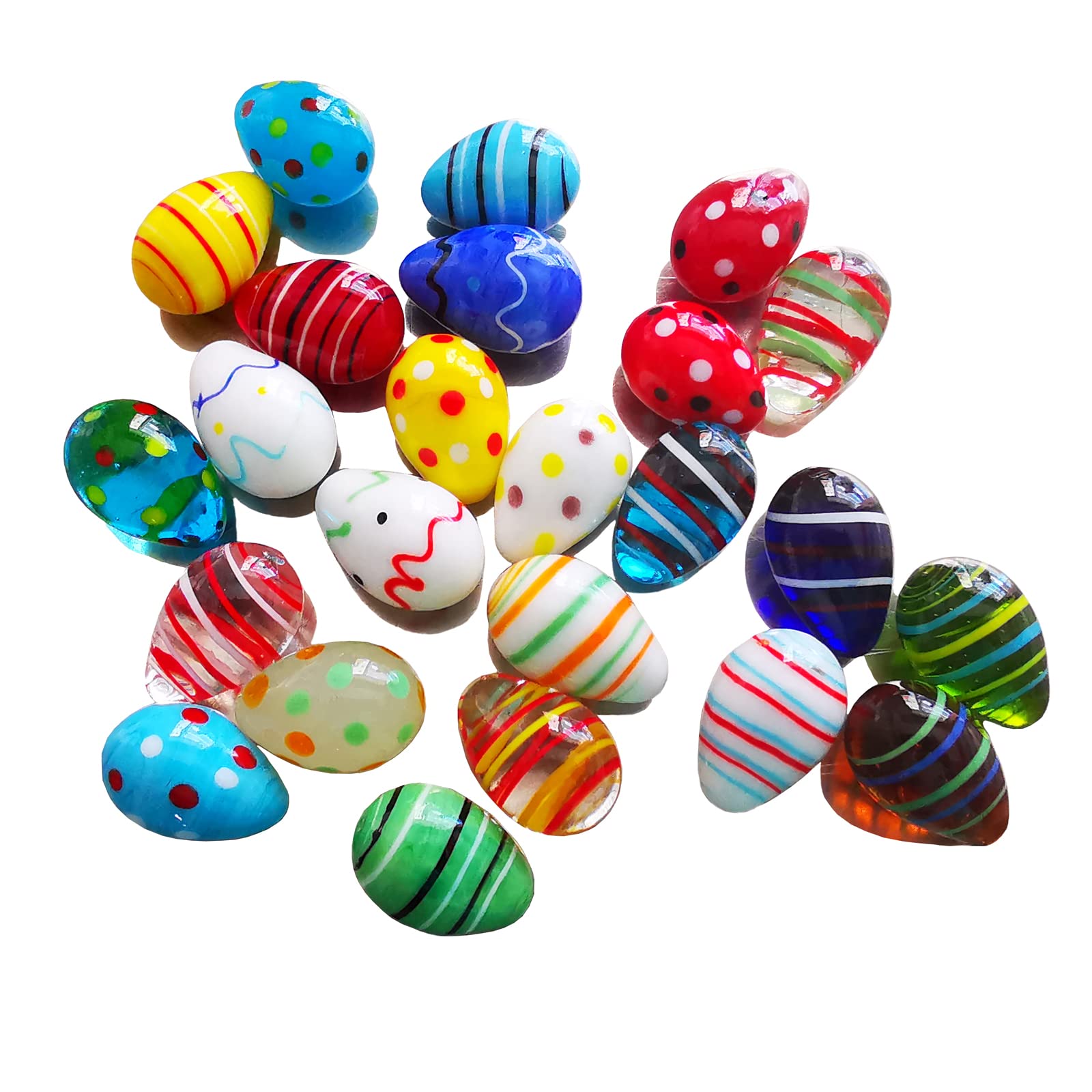 Sujeetec Crystal Easter Eggs Handmade Glass Eggs Decorative Home Decoration Ornament Collectible Figurine for Party Favor Craft Gift