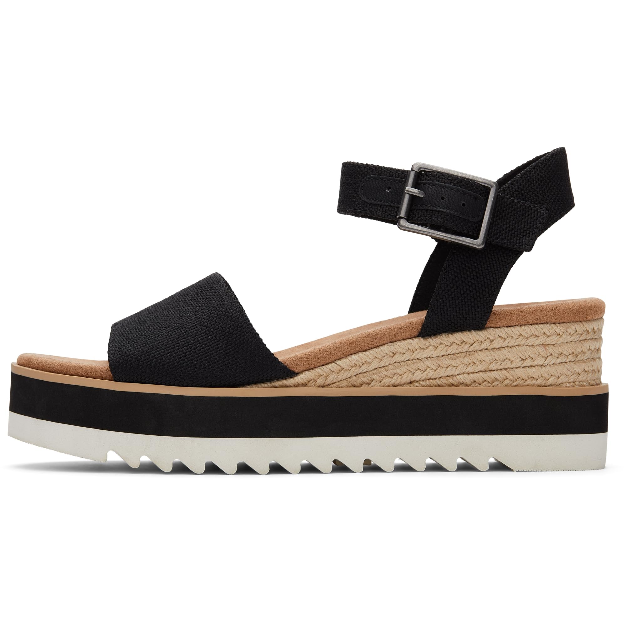 Women's Diana Wedge Heel Sandal, Leather Upper, Rope-Wrapped Midsole, Adjustable Strap, B…