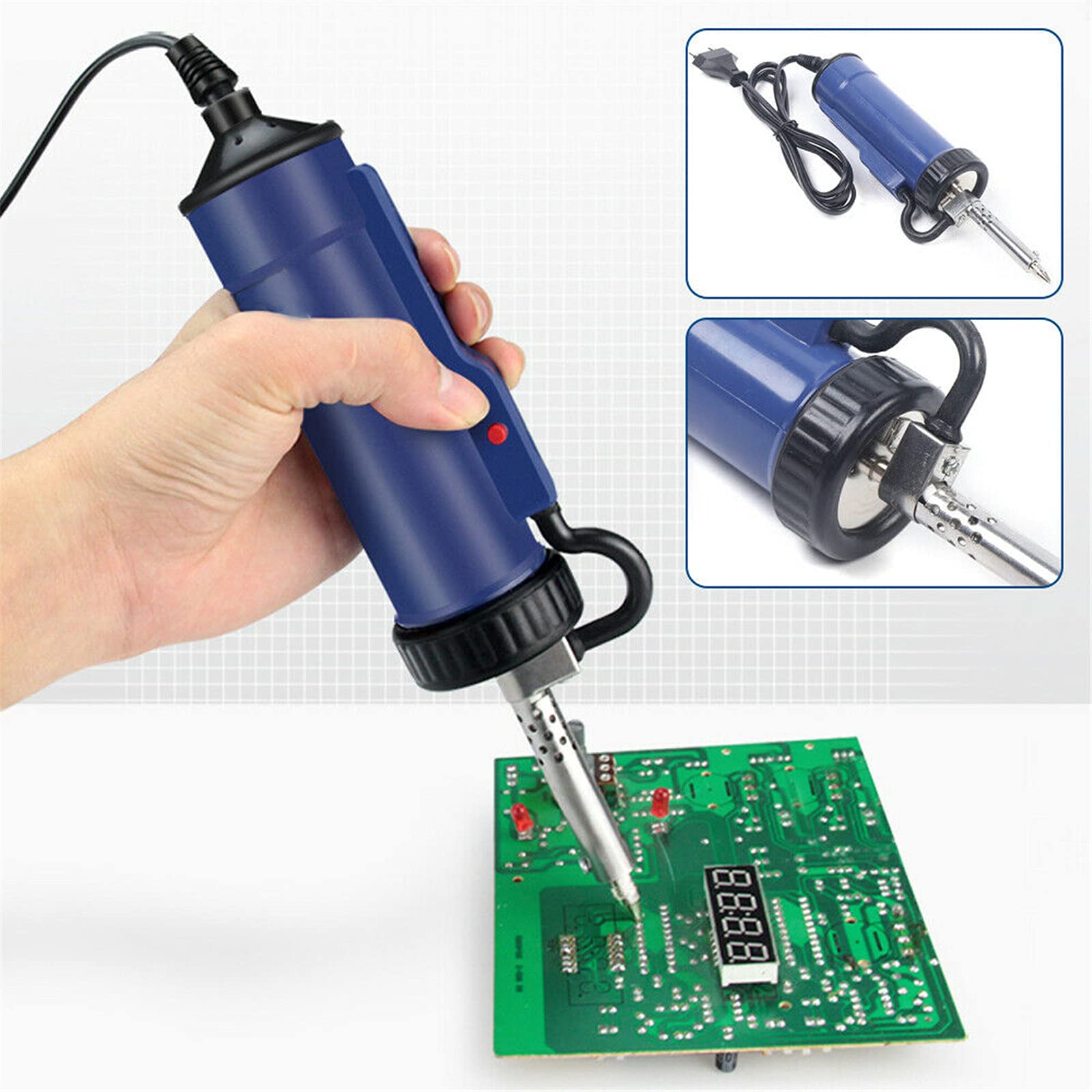 Bomba desoldadora eléctrica de vacío para reparación de herramientas, 30 W, 220 V, 50 Hz. La línea de producción electrónica compacta y estable es una herramienta de soldadura ideal.