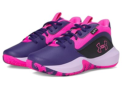 Under Armour Kids Lockdown 7 (Big Kid) Kids Shoes Purple/Black/Rebel Pink : 7 Big Kid M, Synthetic