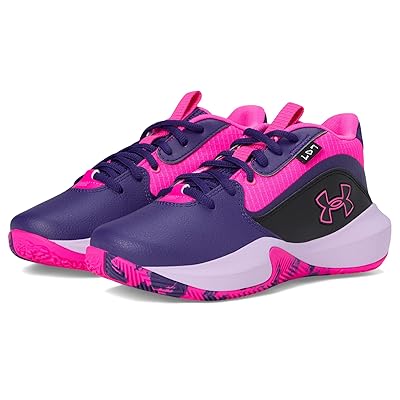Under Armour Kids Lockdown 7 (Big Kid) Kids Shoes Purple/Black/Rebel Pink