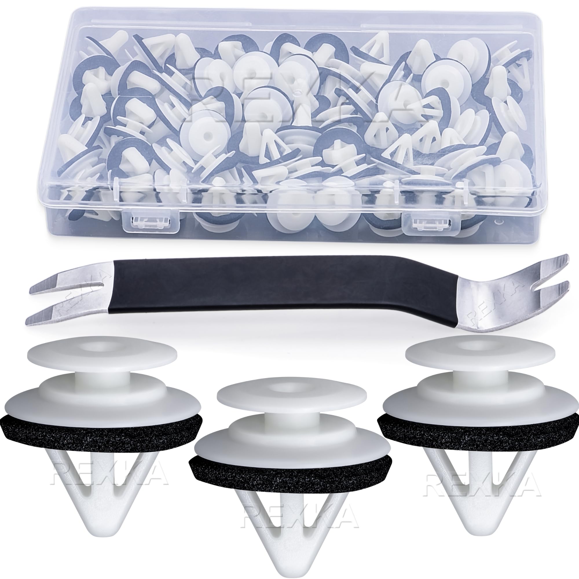 まつページ Amazon.com: Rexka 51pcs Door Trim Panel Retainer Clips for Mazda