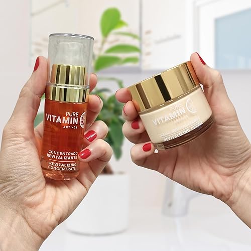 Miniatura 6 de Noche Y Dia Paquete de vitamina C hidratante e hidratante: suero de vitamina C y crema facial con vitamina C