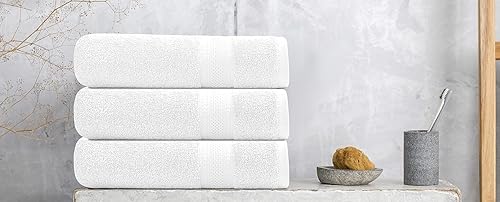 Miniatura 43 de Medium Size Bath Towels Set of 6 – 100% Cotton Terry – 24" x 48" – Quick Dry, Soft & Highly Absorbent – Black Towels for Bathroom, Gym, Spa, Pool &