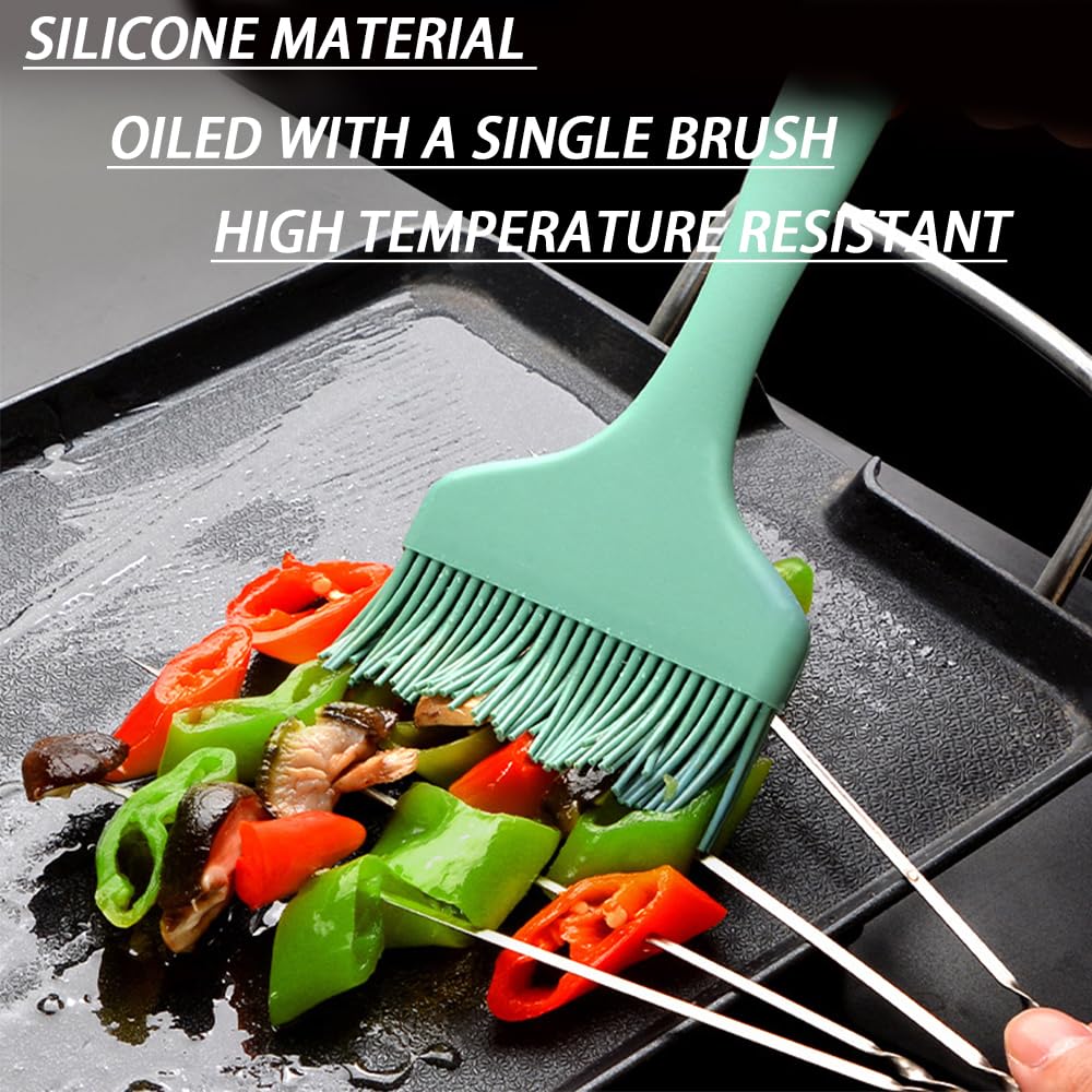 MBUYGYUO Large Silicone Basting Brush Silicone Brush Meat Baster Silicone Basting Pastry Brushes for Spreading Oil Butter Sauce Egg Bread BBQ - Image 2