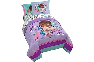 Jay Franco Disney Junior Doc McStuffins Hospital 5 Piece Twin Bed Set