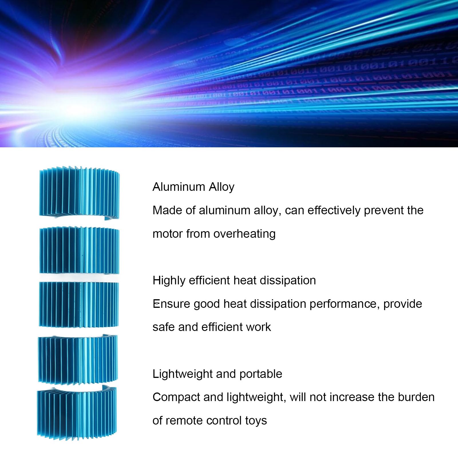 5 Pcs 36mm Motor Heatsink, Electric Engine Motor Heatsink 540 550 Brushed Motor for 3650 3660 Brushless Motor