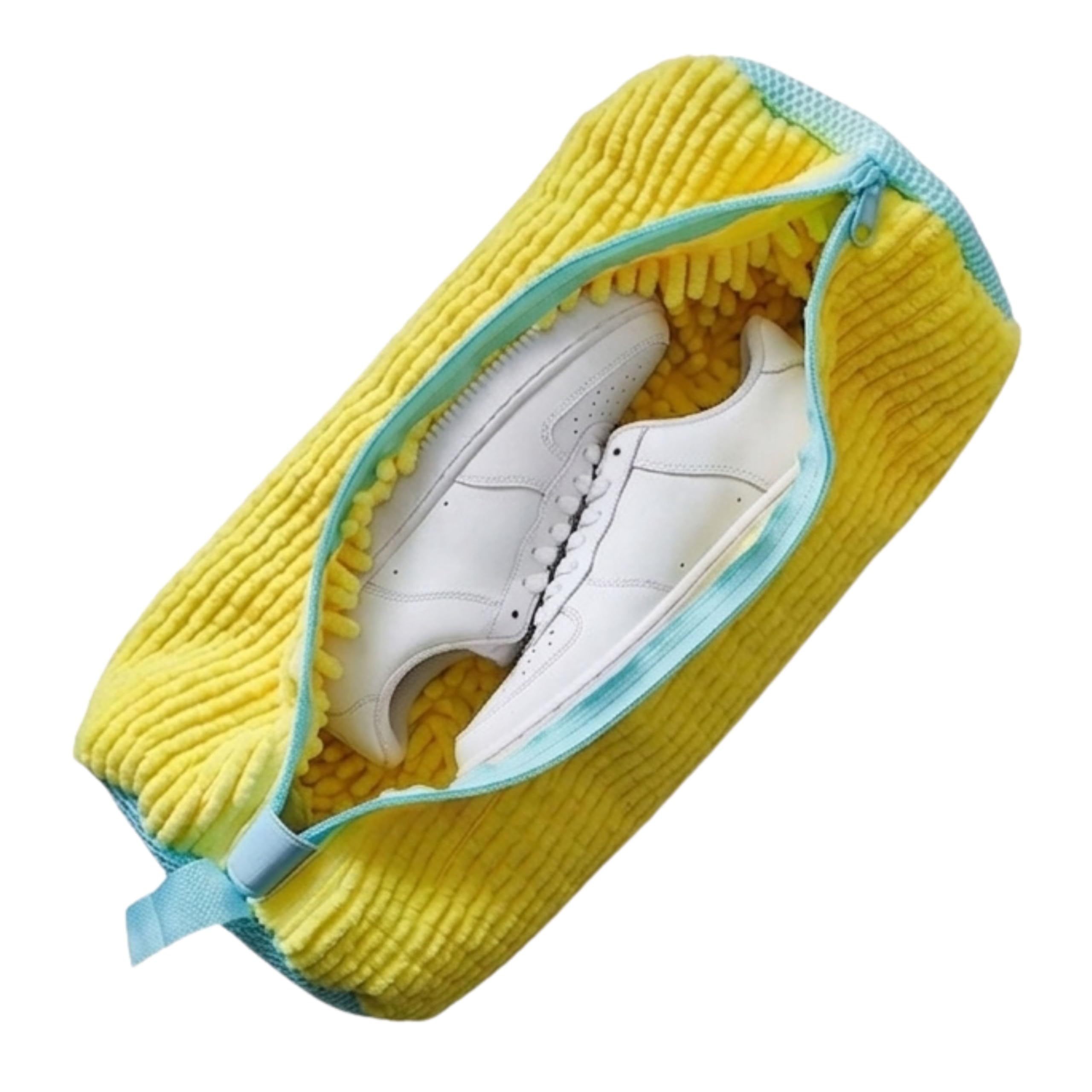 Shoe Washing Machine Bag, Shoe Laundry Bag for Washing Machine, Reusable with Durable & Invisible Zipper Shoe Cleaning Bag for All Types of Shoes(Yellow)-image-25