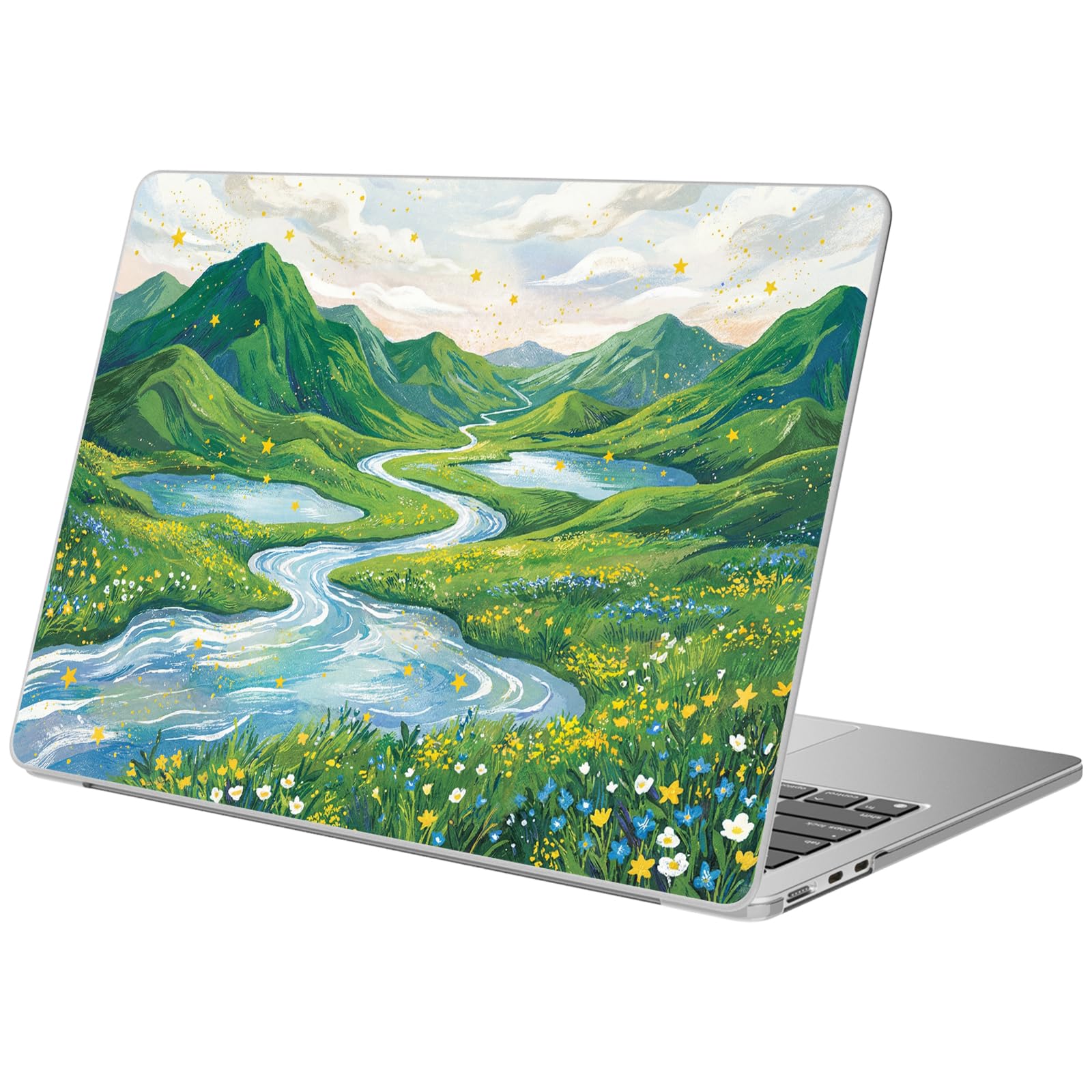 Funda MacBook Pro 14 flores alegra tu escritorio y protege tu ordenador M3 M4 A2992 8