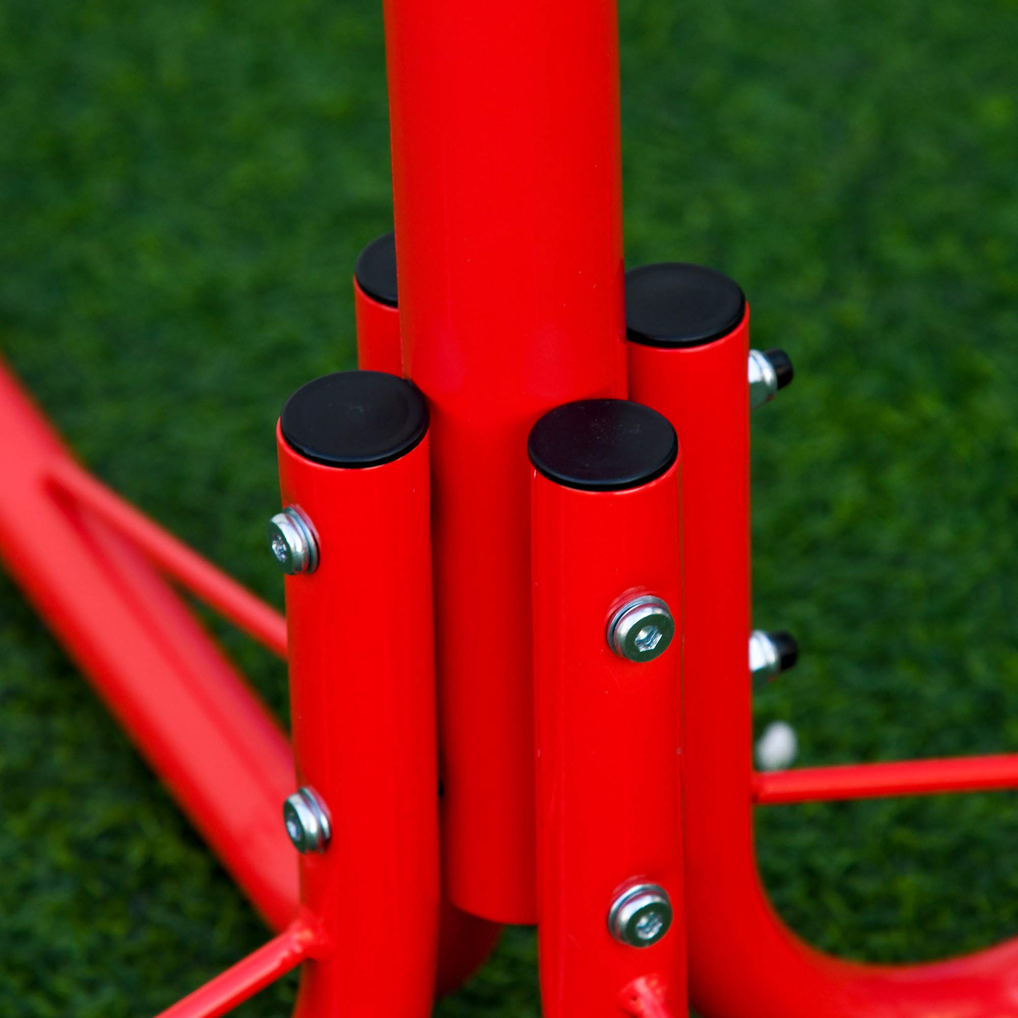 Outsunny Gioco per Bambini con Altalena a Bilico Girevole e Set Altalene da Giardino per 4 Bambini, Multicolore