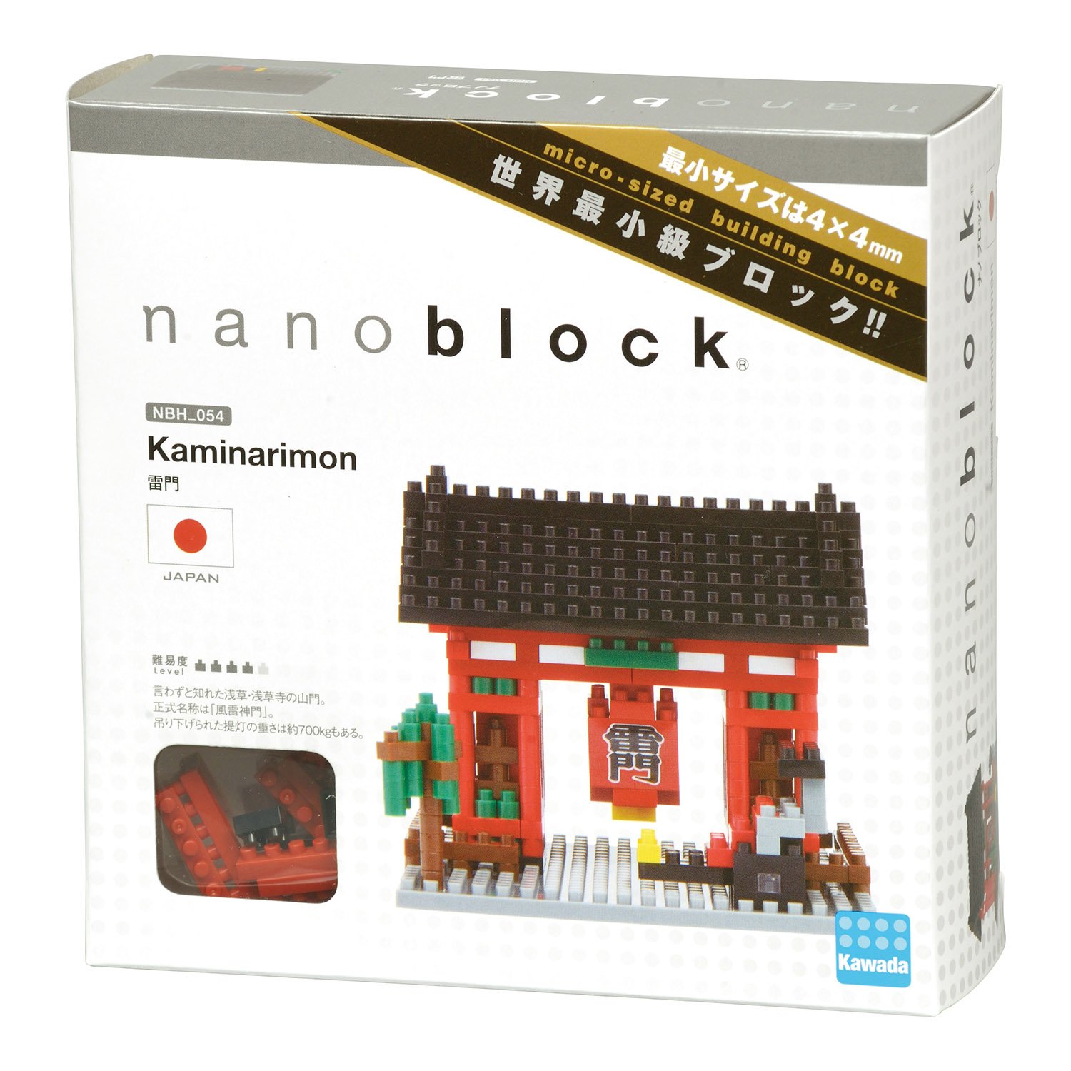 Amazon.co.jp: nanoblock ナノブロック 雷門 NBH-054 : おもちゃ
