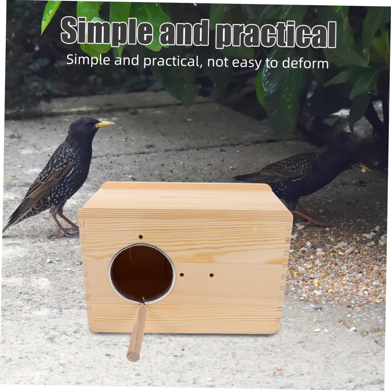 UPKOCH Nido in per Pappagalli Isolante Termico per Cocorite e Agapornis Scatola Allevamento con Rotondi e Posatoio Design da Appendere