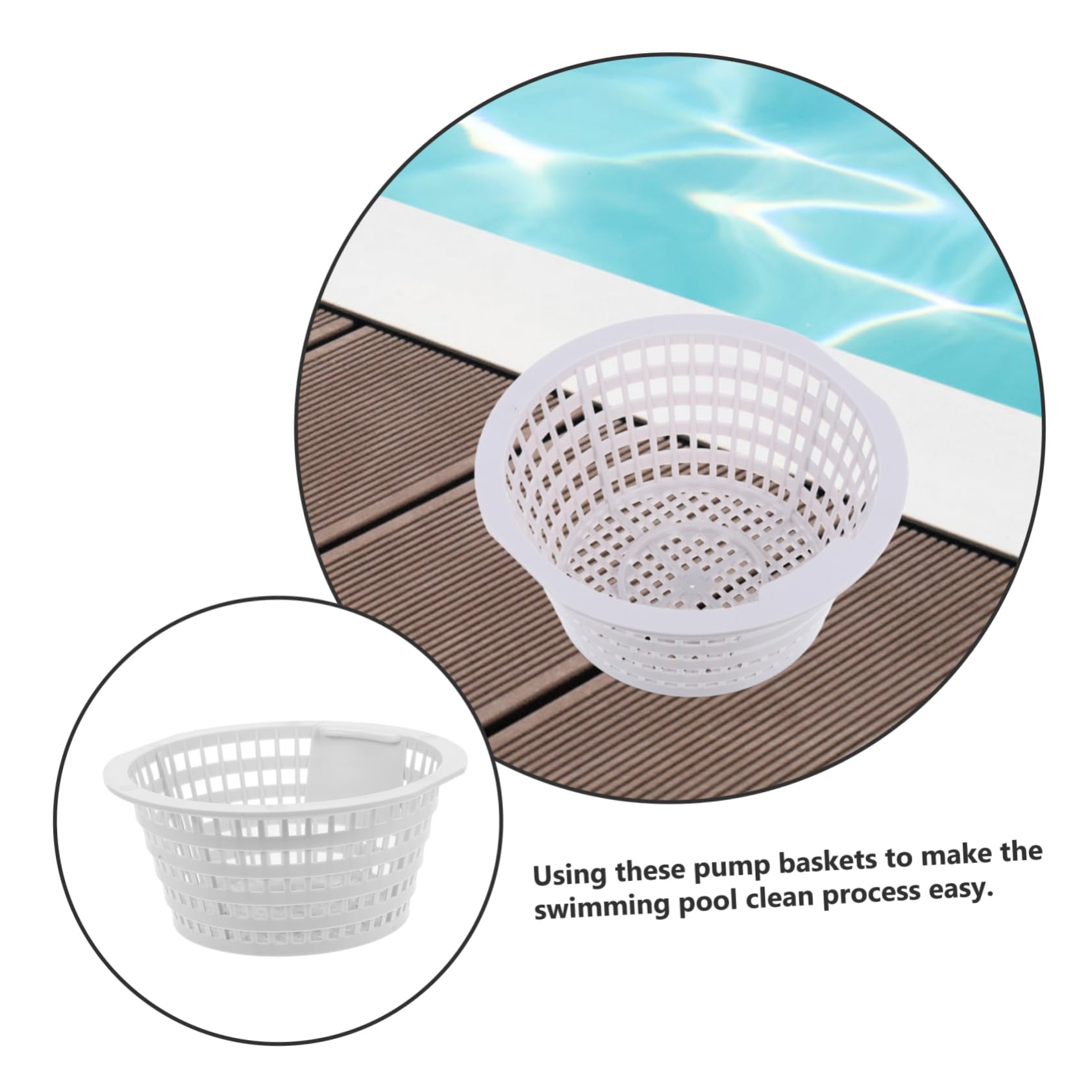SUPVOX 8piezas Cesta De Filtrado para Piscina Repuesto Eficaz para Skimmer De Agua para Filtrar Basura y Suciedad Piscinas Inflables y Estándar