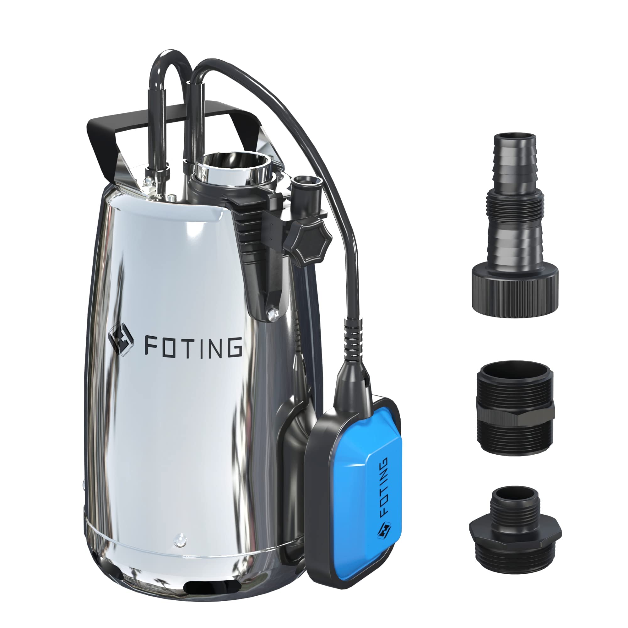Amazon.com: FOTING 1 HP Stainless Steel Sump Pump, 3434 GPH 31ft Water Pump  with Float Switch, Submersible Utility Pump for Basement Swimming Pool  Draining Pond Garden Watering Hot Tub Tankless Water Heaters :