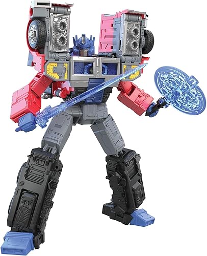 Transformers Toys Generations Legacy Series Leader G2 Universe Laser Optimus Prime Figura de acción – Niños a partir de 8 años, 7 pulgadas