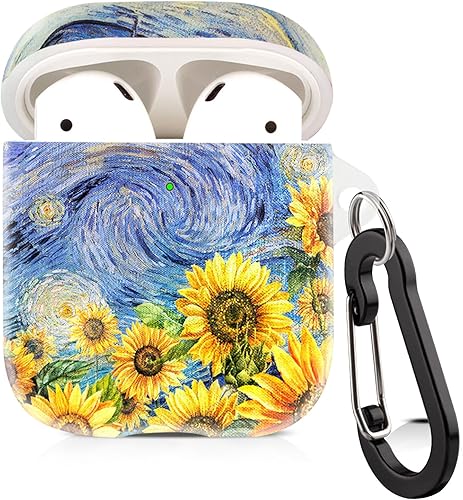 Vista 15 de Cutebricase Funda para Airpods, Paris Tower Airpod Funda protectora rígida para Apple AirPods 2 y 1 con llavero compatible con carga inalámbrica