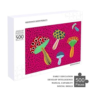 Amazon | 草間彌生 ジグソーパズル パズル装飾画 画像パズル