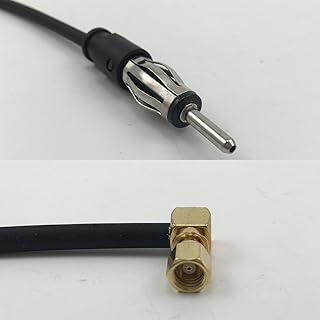 6 inch RG188 AM/FM MALE to SMC Female Angle Pigtail Jumper RF coaxial cable 50ohm Quick USA Shipping