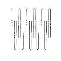 Vista 2 de ForPro Horquillas para el cabello (320 unidades aproximadas), marrón, 3 pulgadas de largo, con punta de bola, rizado, no dañante, 1 libra.