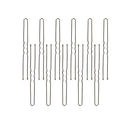 Miniatura 2 de ForPro - Pinzas para el cabello, marrón, con punta de bola, engarzadas, no dañan, 3 pulgadas de largo, 1 libra