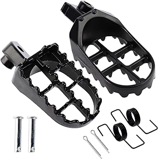 Black Aluminium Foot Pegs Rest Footrest Footpegs XR50 XR50R XR70 XR70R XR80R XR100R CRF50 CRF50F CRF70 CRF70F CRF80 CRF80F CRF100F KLX110 50cc 70cc 90cc 110cc 125cc Dirt Bike TaoTao Jonway