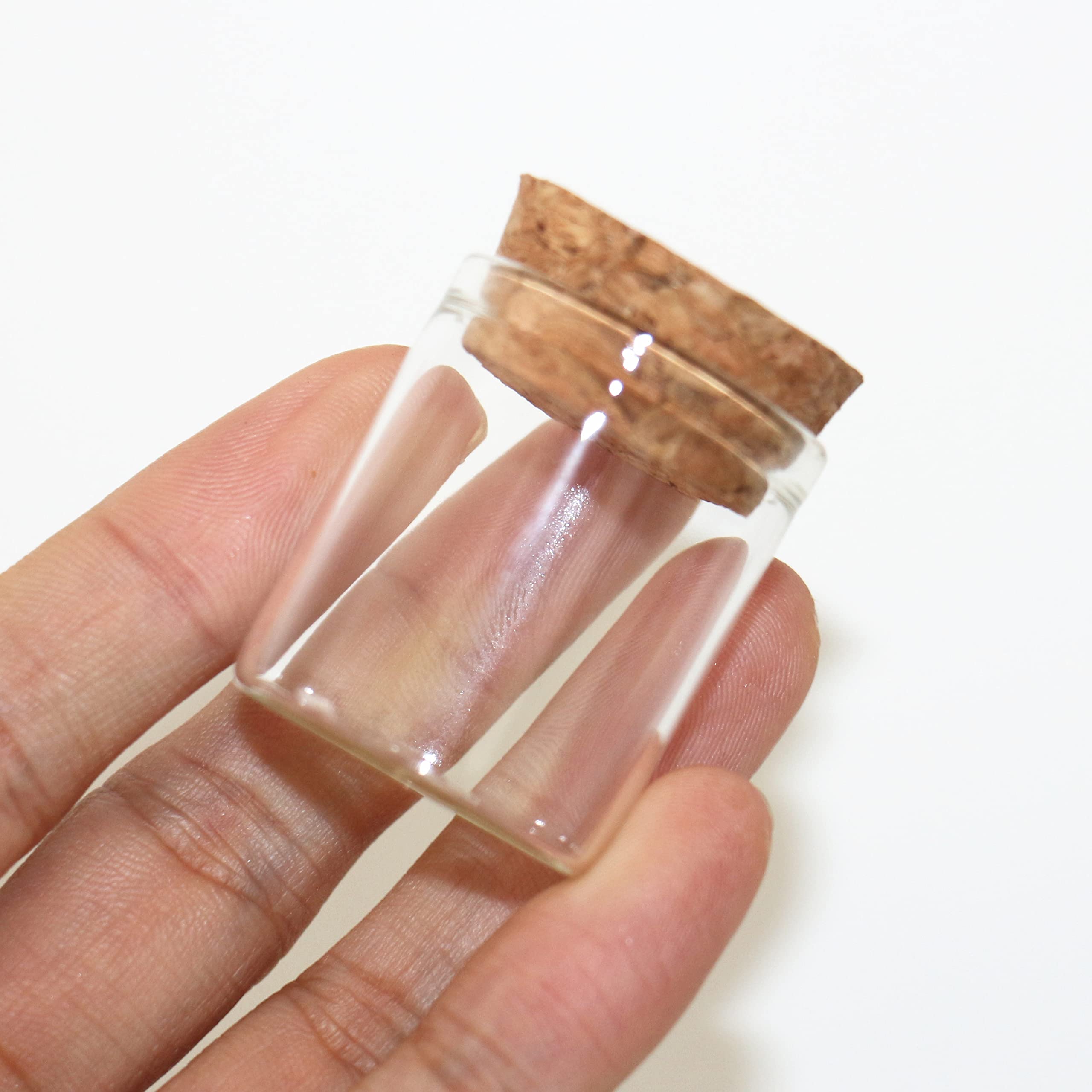probówki z przezroczystego szkła, Szklane probówki z korkami, 50 sztuk, 30 x 40 mm, 15 ml do przechowywania i majsterkowania