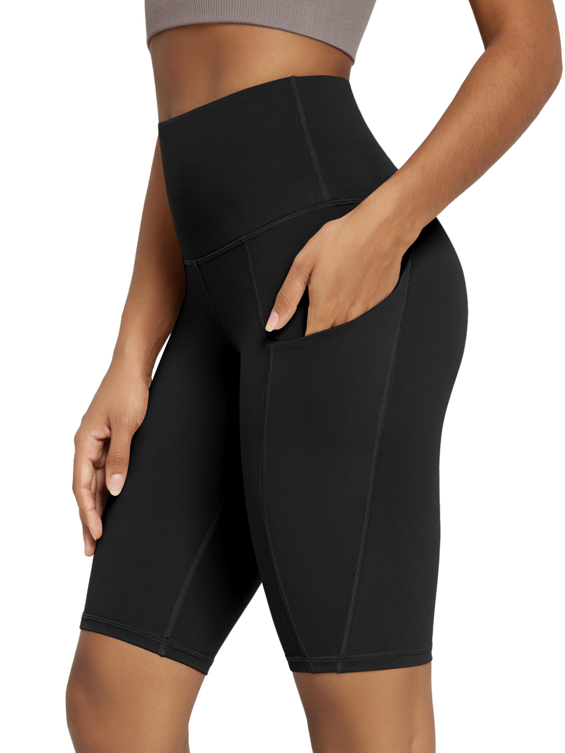 ODODOS Women's Tummy Control Biker Shorts 2.0 with Pockets High Waist Athletic Workout Yoga Shorts-3.5''/ 5"/ 8" / 10" Inseam - 2