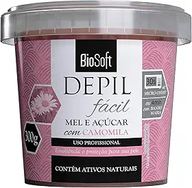 Soft Hair Cera Depilatória Mel E Açúcar Camomila Nova Gr.