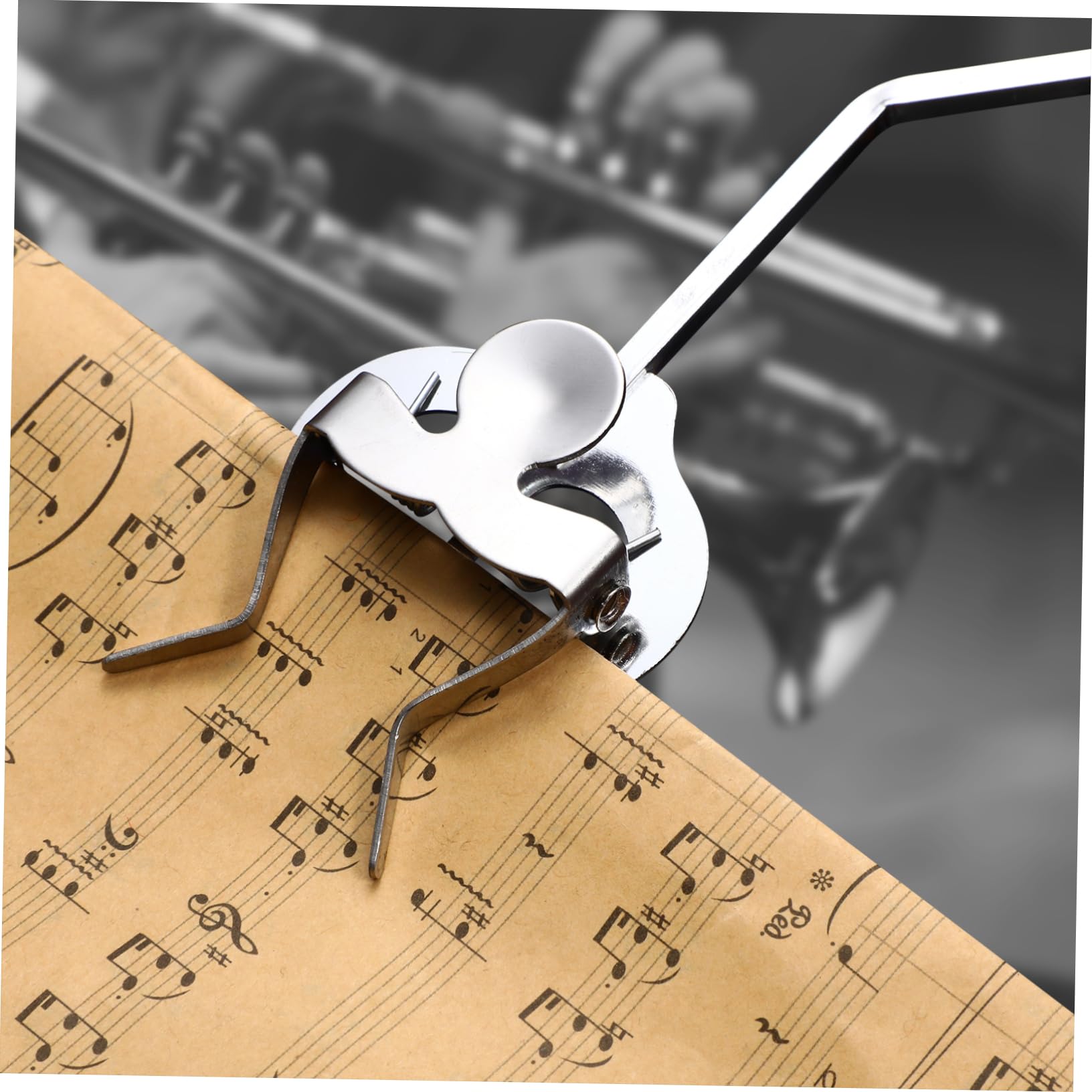 TOGEVAL Standard Trumpet Marching Lyre Sheet Music Clamp-on Holder for Trombone Compact Lightweight