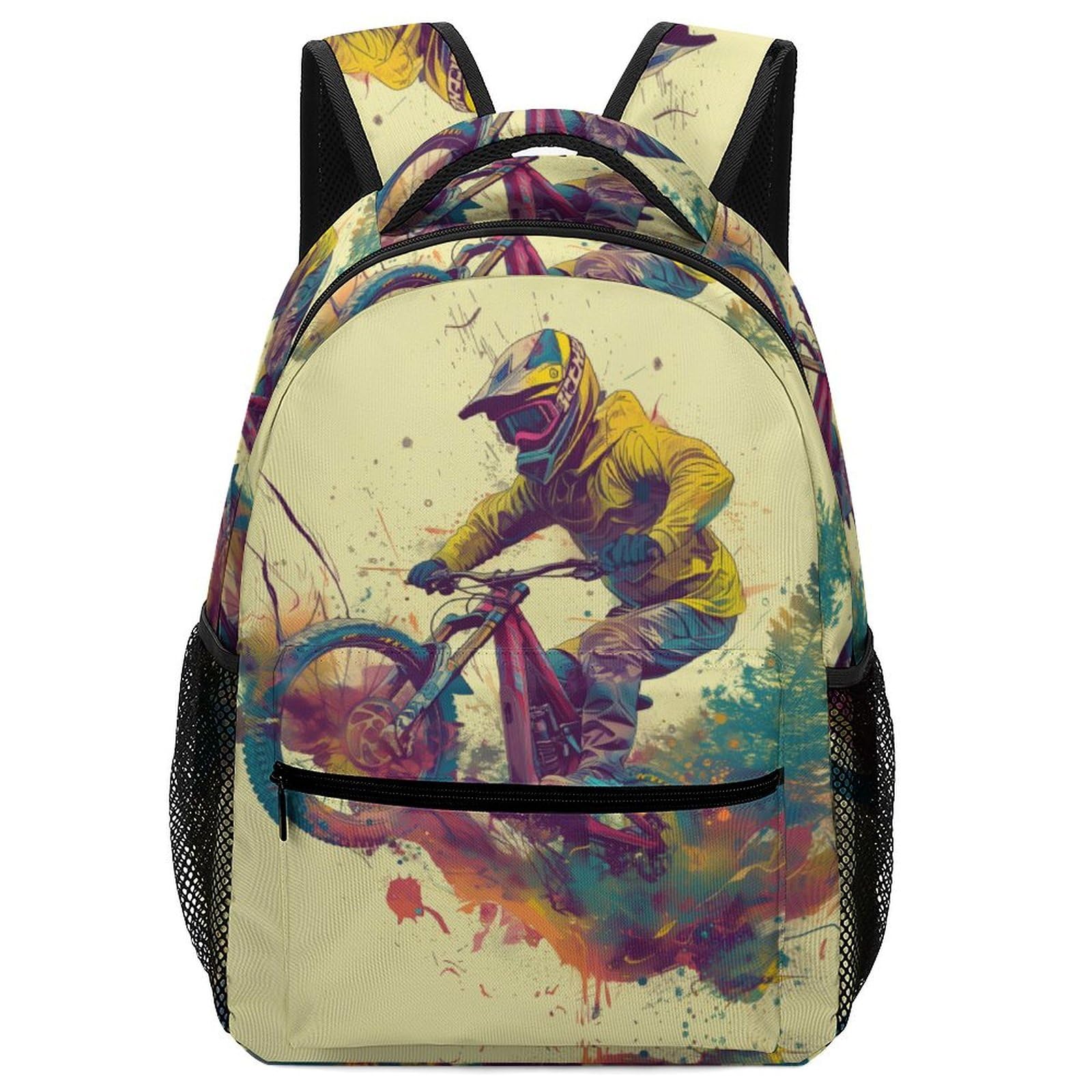 Bicicleta de montaña Mochila Infantil Transporte Morrals Con Bolsillos Laterales Mochila Escolares Mochila Infantil De Gran Capacidad Primaria De Mochila Estudiantes One Size