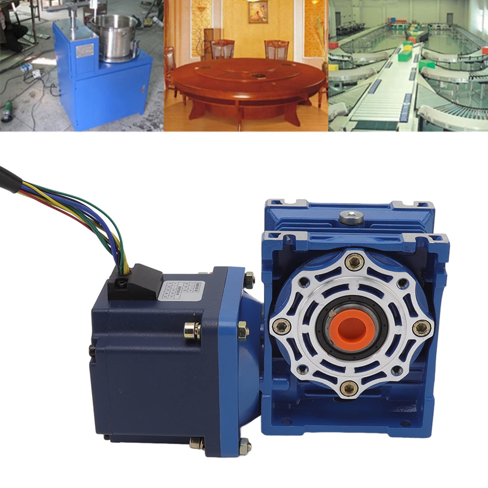 Generic Motor de Engranaje sin Escobillas de CC, Motor sin Escobillas sin Eje Hueco de Alta Eficiencia para Robots y Máquinas Expendedoras, 120 W 24 V 5 A (140r/min)