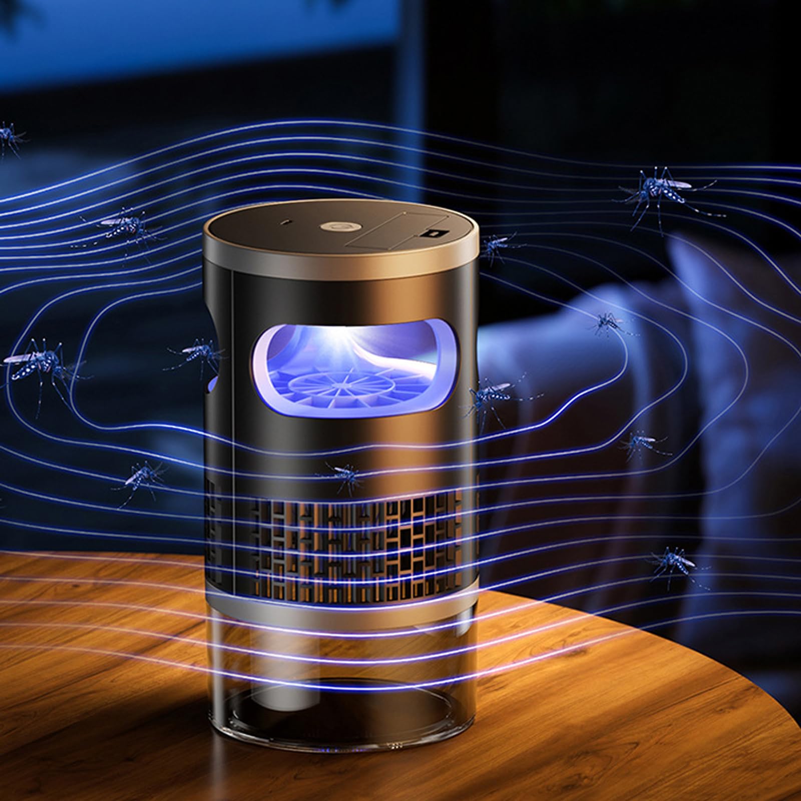 Mosqitter® Elektrische Insektenfalle (MX-06 Akku-aufladbar) | insektenvernichter elektrisch