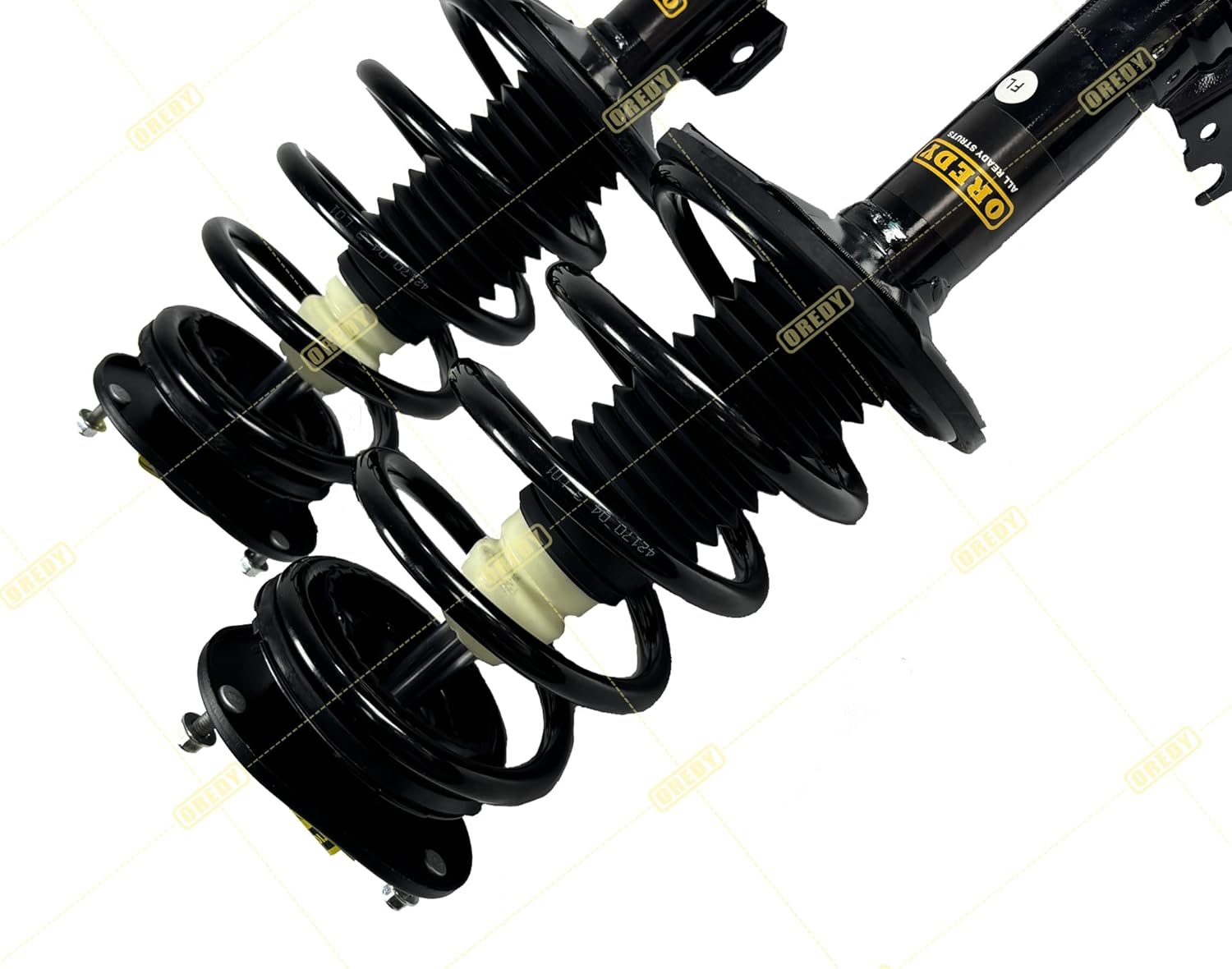 OREDY Front Struts w/Coil Springs for Toyota Matrix & Pontiac Vibe 2003 2004 2005 2006 2007 2008 Complete Shock Absorbers Assembly - Replace #172116 172117