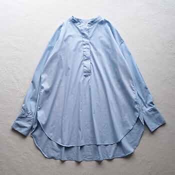 美品♪イエナ レギュラーカラー オックスシャツ コットン 長袖 ゆったり ブルー Amazon.co.jp: IENA イエナ バンドカラーシャツ オーバーサイズ