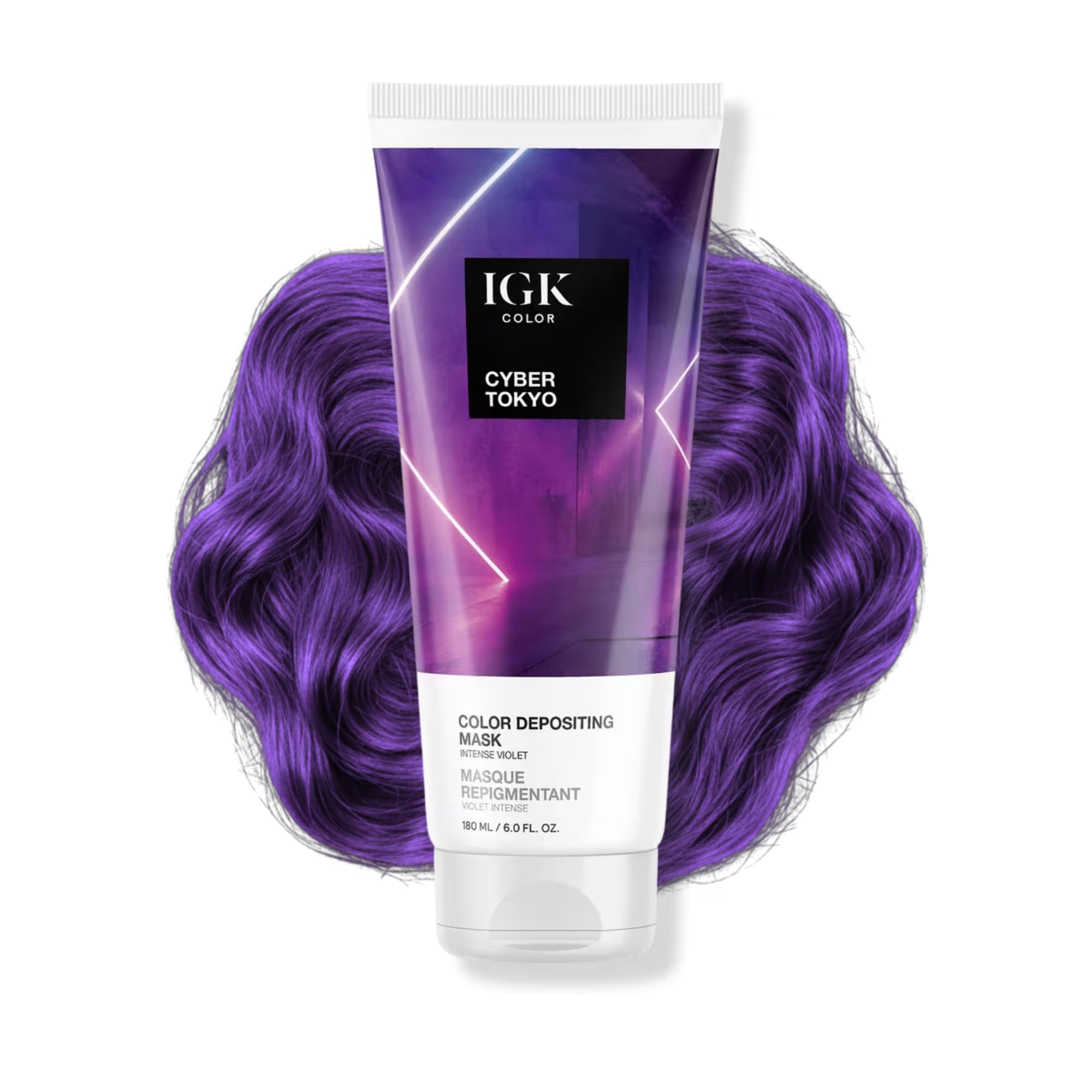 IGK Color Depositing Gloss Mask CYBER TOKYO - Intense Violet