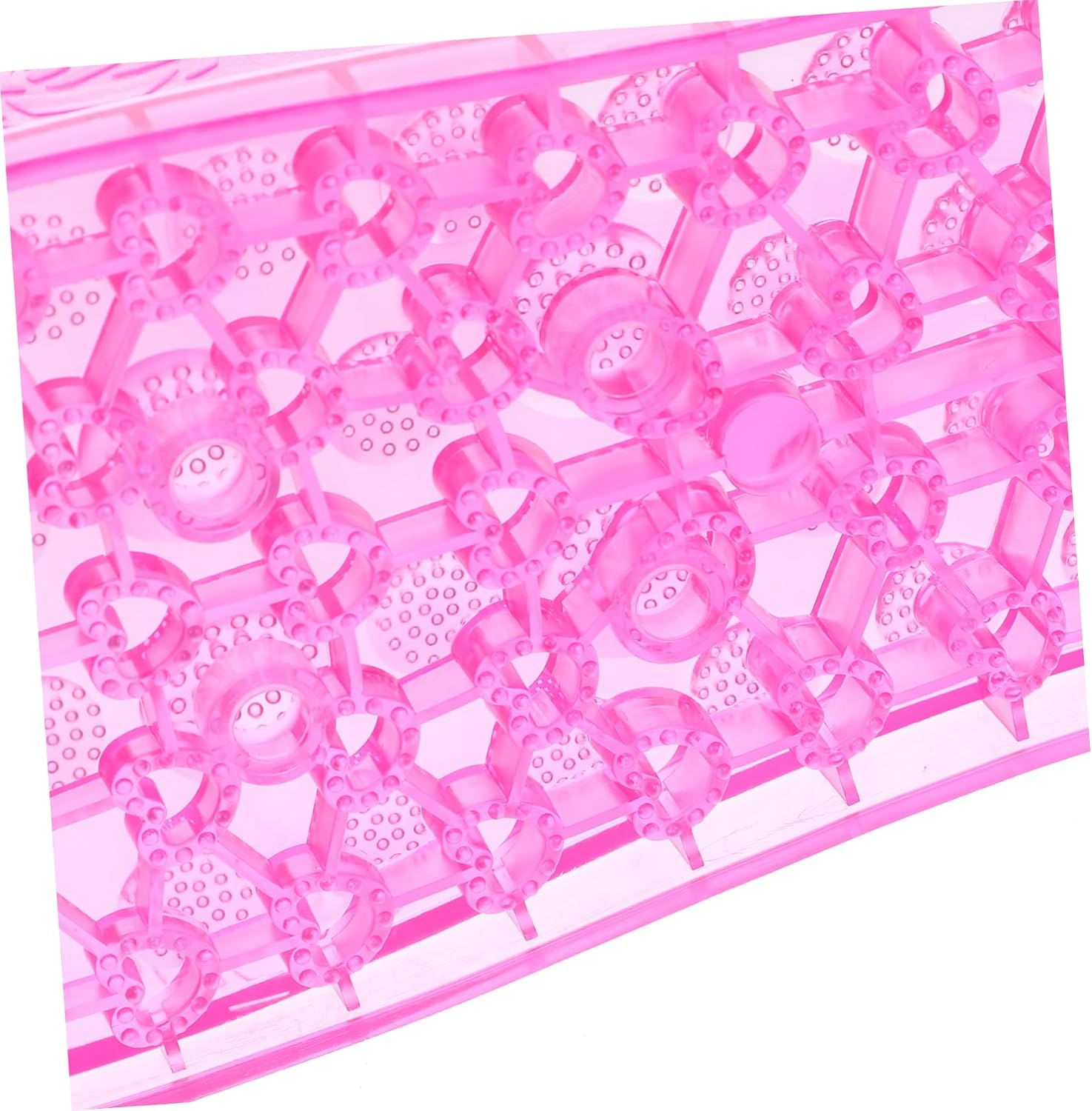 NOLITOY PVC Foot Washing Shoes Rosy High Tube Foot Bath Massage Slippers Non Slip Sole for and Pedicure Pre Soak Care Small
