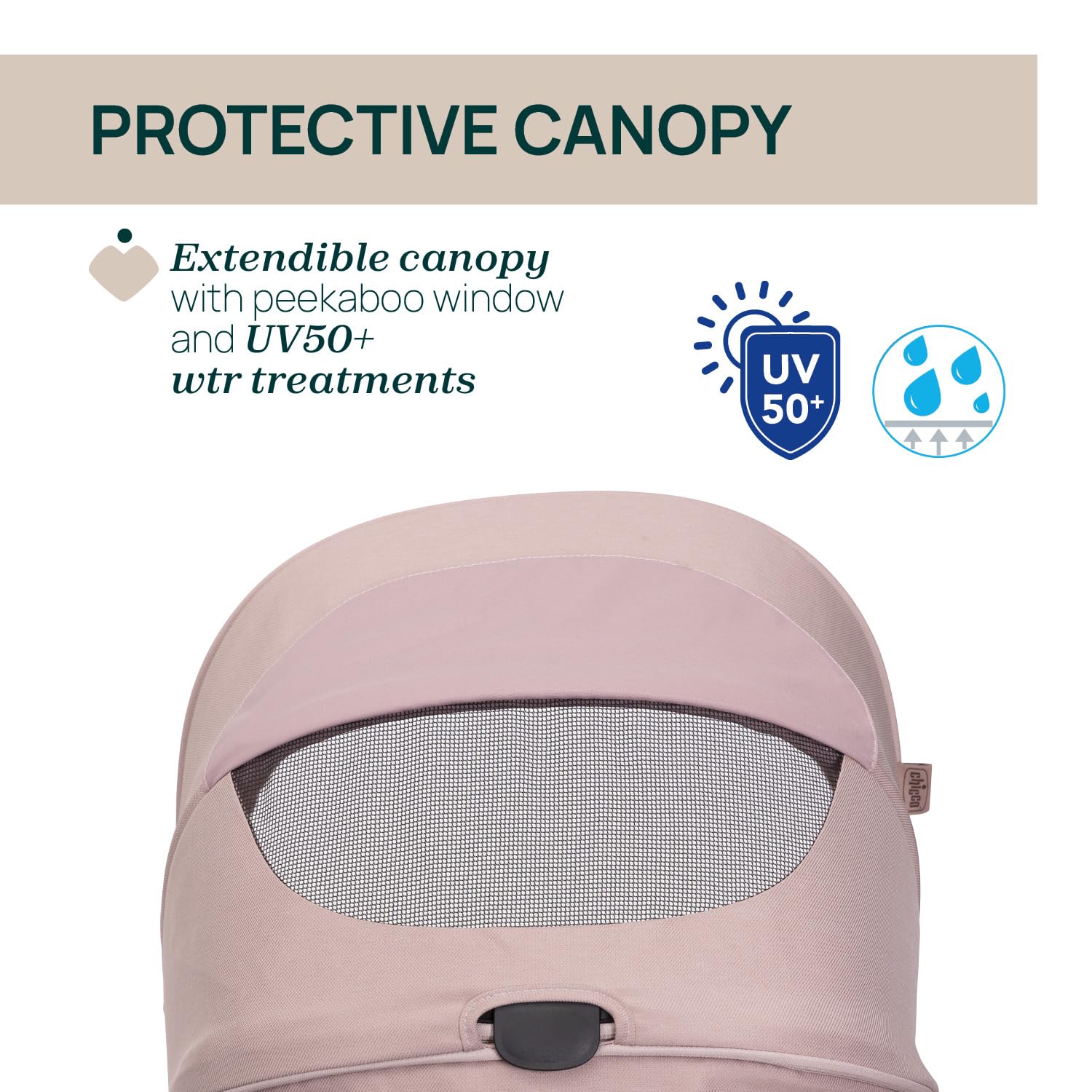 Chicco Cochecito Seety, Cochecito Ligero y Compacto De 0 Meses a 4 Años, Capacidad Máxima 22 kg, Cochecito Plegable,Respaldo Reclinable,Cierre Automático con 1 Movimiento, Capota Parasol y Cubrelluvia