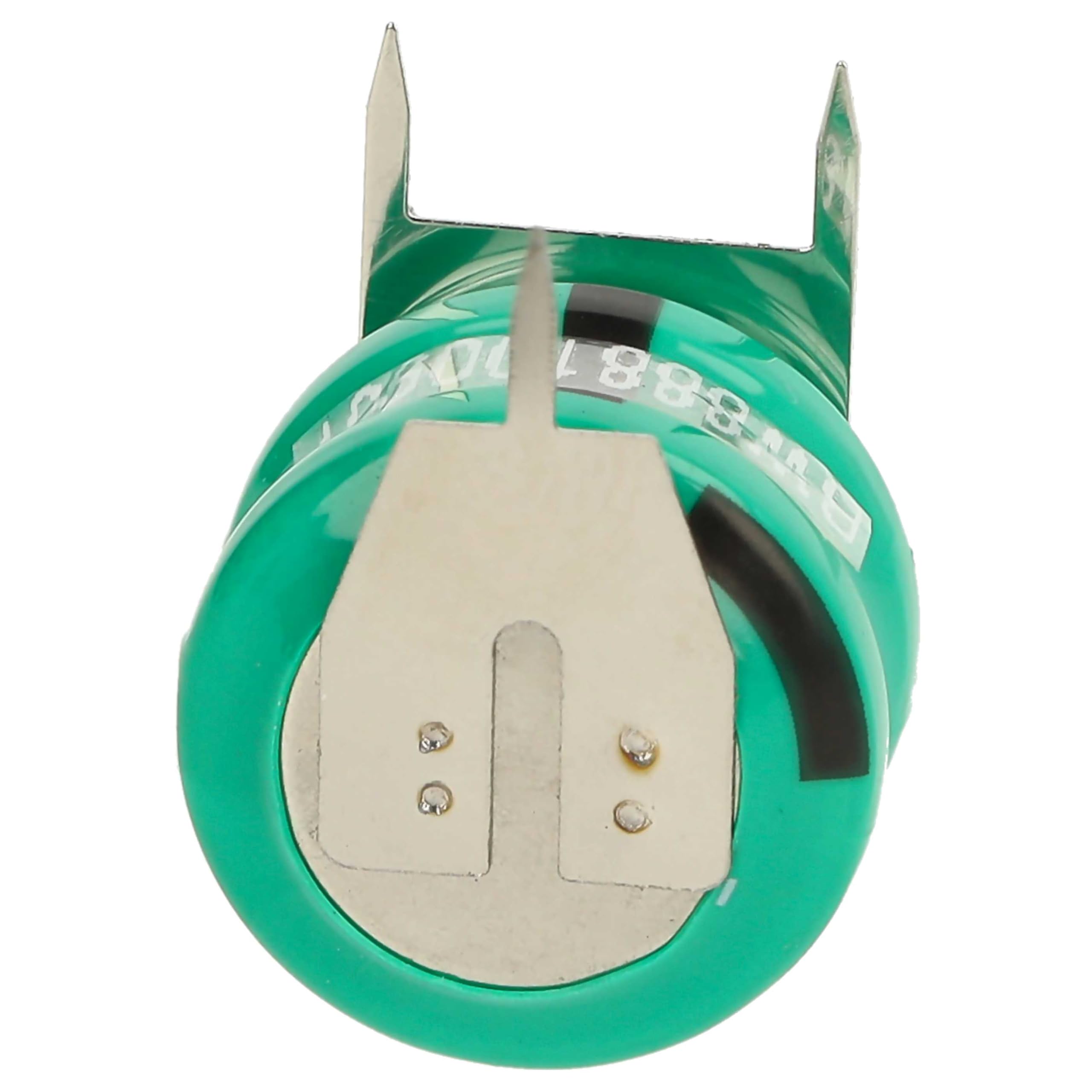 vhbw 100x NiMH Batería de botón de Repuesto Tipo V80H 3 Pines 80 mAh 2,4 V Compatible para lámparas solares, etc.