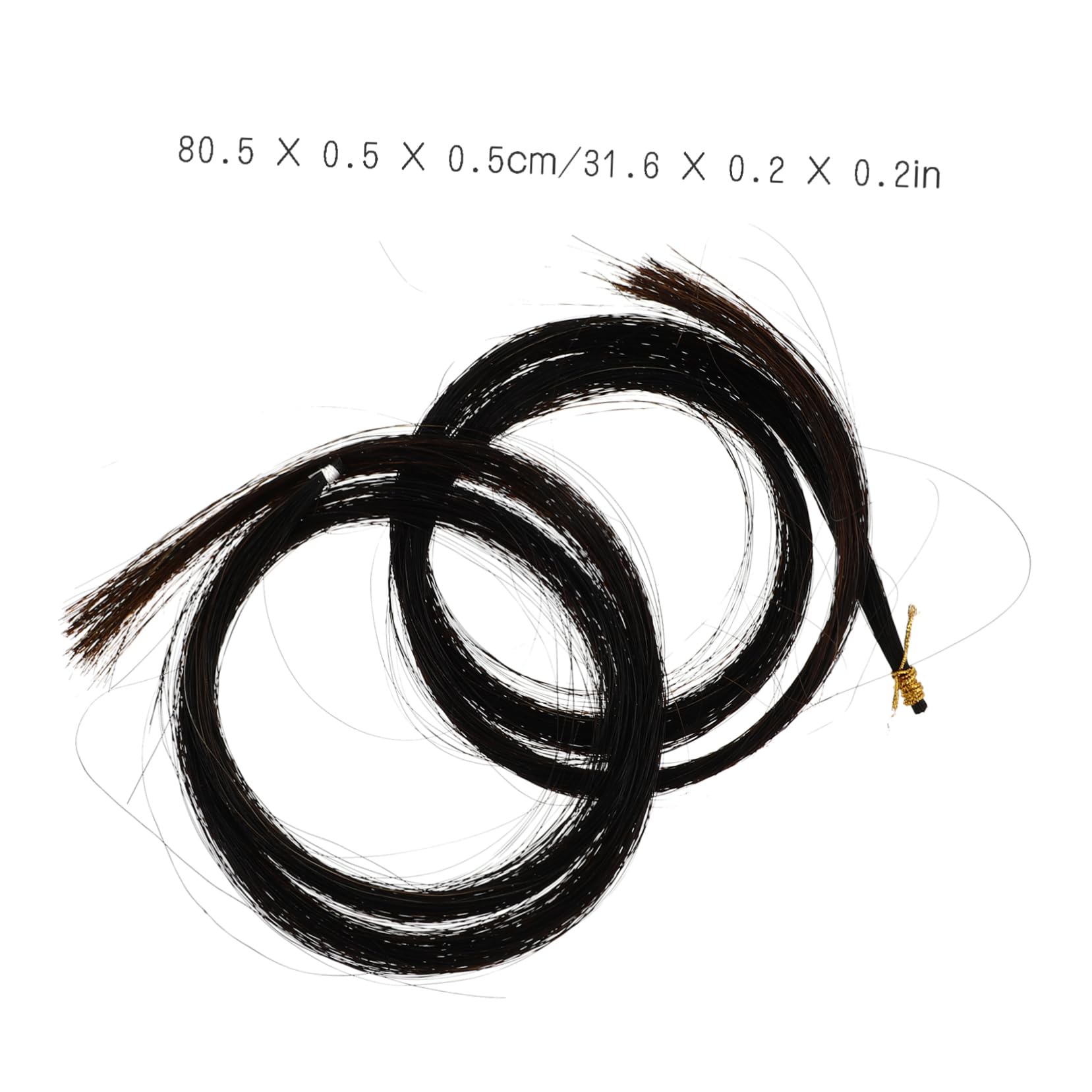 Garneck 2 Pack Viola Bow Hair Black Violin Bow Accessory for Violinists Horsehair for Viola Repair Kit for