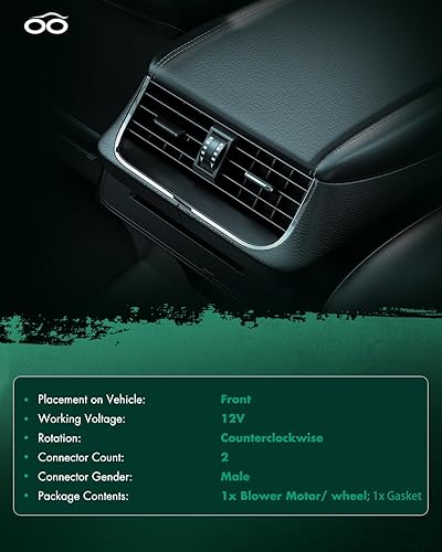 Vista 582 de SCITOO 700188 Reemplazo del motor del ventilador HVAC con jaula de ventilador para Toyota Tacoma 2005-2015, reemplazo OE - 87103-04043, 87103-04044