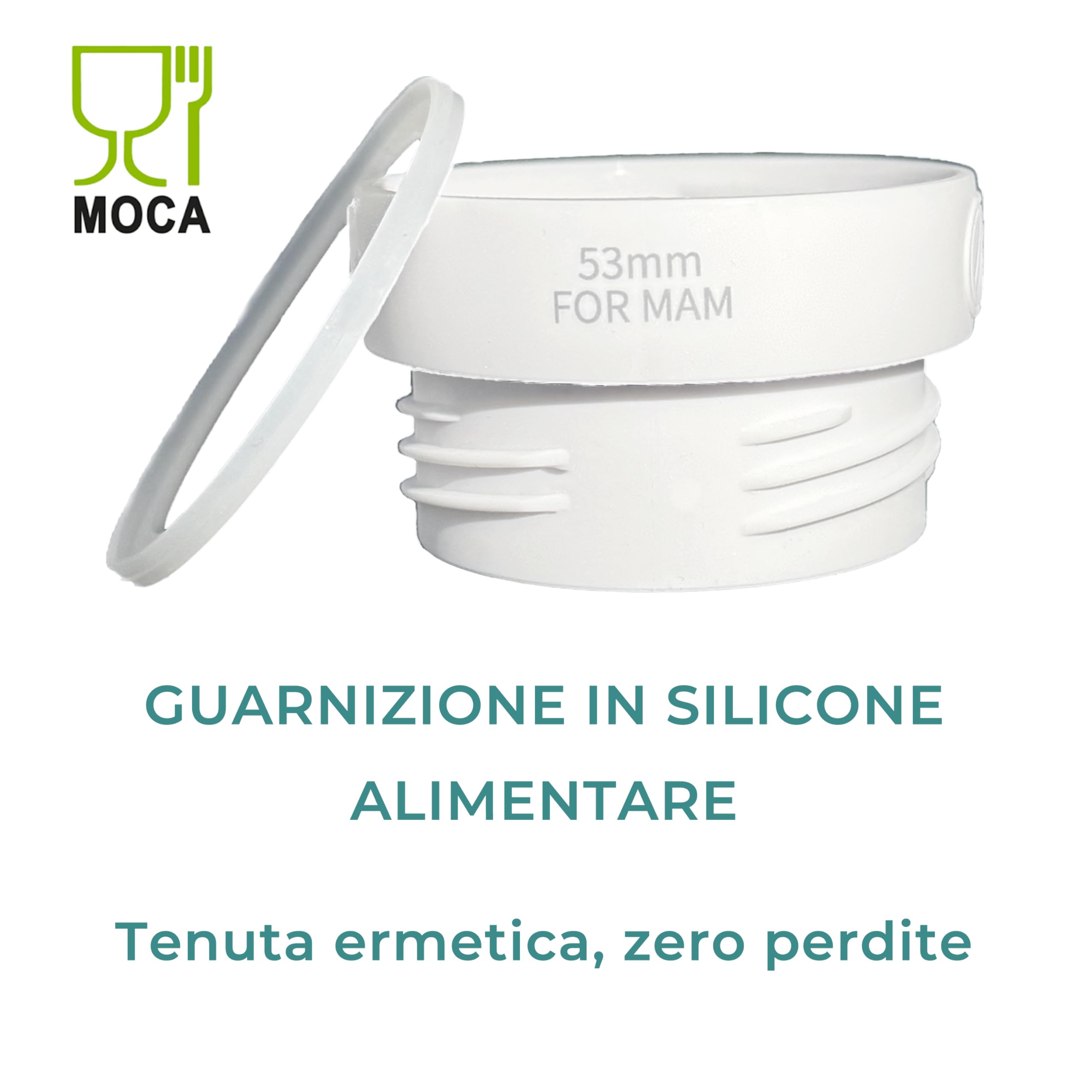 MANAMI - Adattatore per Biberon MAM - Adattatore Scaldabiberon - Compatibile con Scaldabiberon 050 mm - Attacco Universale - Facile da Usare e Pulire - Adattatore Scaldalatte materno